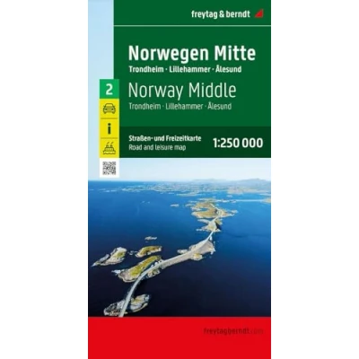 Abbildung von Norwegen Mitte, Straßen und Freizeitkarte 1:250.000, freytag &amp; berndt: Trondheim Lillehammer Alesund (freytag berndt Auto + Freizeitkarten)