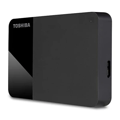 Abbildung von Toshiba 4TB Canvio Ready tragbare externe 2,5 Zoll Festplatte mit SuperSpeed USB 3.2 Gen 1, kompatibel Microsoft Windows 7, 8 und 10, schwarz (HDTB410EK3AA)