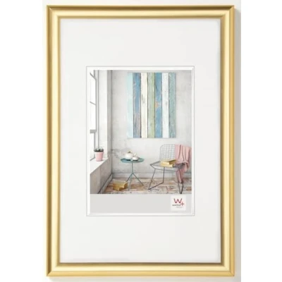 Abbildung von walther design Bilderrahmen gold 20 x 30 cm Trendstyle Kunststoffrahmen KP030G