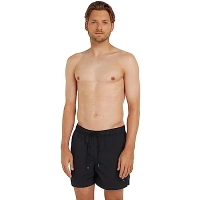 Abbildung von Tommy Hilfiger Medium Drawstring Badeshorts, Herren, Größe: Medium, Black