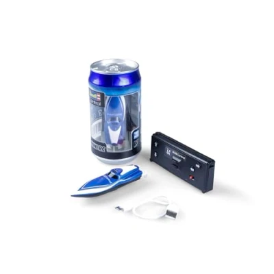 Abbildung von Revell 23570 Mini RC Speedboat Blue with Precise 2.4 GHz, 7.5cm in Length Remote Control, Mehrfarbig