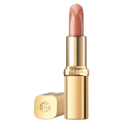 Abbildung von L&#039;Oréal Paris Lippenstift für ein seidiges Finish und 12 Stunden Feuchtigkeit, 75% pflegende Inhaltsstoffe, Color Riche Satin Nude, Farbe: 505 Nu Resilient, 4 g