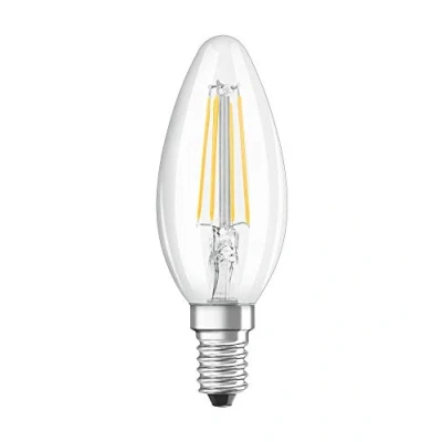 Abbildung von OSRAM Dimmbare Filament LED Lampe mit E14 Sockel, Warmweiss (2700K), Kerzenform, 5W, Ersatz für 40W Glühbirne, klar, Retrofit CLASSIC B DIM, Warmweiß