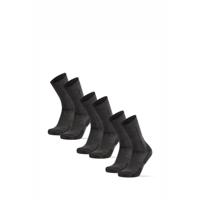 Abbildung von DANISH ENDURANCE Merino Wandersocken, Thermo Outdoor Socken &amp; Trekkingsocken, für Herren, Damen Kinder, 3 Paar, Dunkelgrau, 39 42