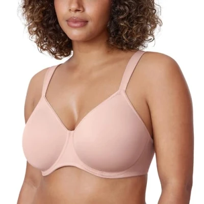 Abbildung von DELIMIRA Damen T Shirt Minimizer BH mit Bügel Große Größen Ohne Gepolstert Nacktes Rosa 95E