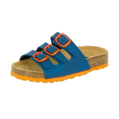 Abbildung von Lico Jungen BIOLINE KIDS Pantoletten, Marine/ Orange, 39 EU