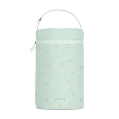 Abbildung von Miniland Thermibag Double Mint. Isoliertasche mit Hängeschlaufe für Transport und von großer Kapazität. Kollektion Dolce