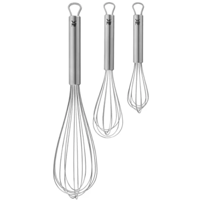 Abbildung von WMF Profi Plus Schneebesen Set 3 teilig, Edelstahl teilmattiert, Rührbesen, Quirl, spülmaschinengeeignet