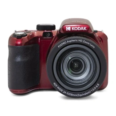Abbildung von KODAK Pixpro Astro Zoom AZ425 Digitalkamera Bridge, 42 x optischer Zoom, 24 mm Weitwinkel, 20 Megapixel, LCD 3, Full HD 1080p, Li Ion Akku, Rot