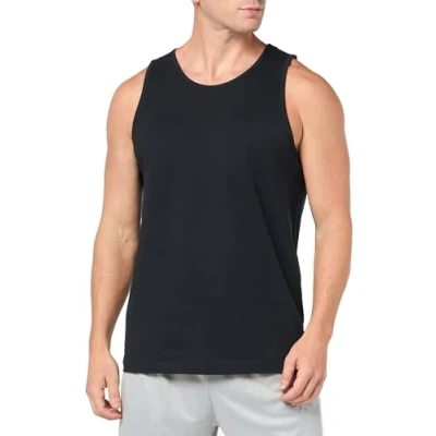 Abbildung von Amazon Essentials Herren Tanktop, Normale Passform, Schwarz, L