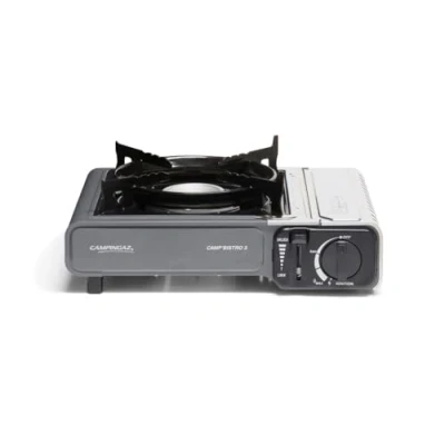 Abbildung von Campingaz Camp&#039;Bistro 3 Gaskocher, Campingkocher 1 flammig, 2.200 Watt Leistung, kompakter Brenner Outdoor Gaskartuschenkocher mit Tragekoffer, Schwarz