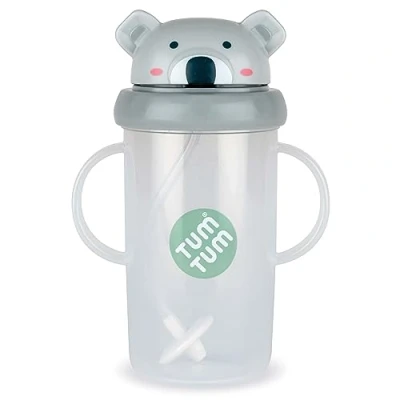 Abbildung von TUM Tippy Up Free Flow Schnabeltasse (ohne Ventil), für Kleinkinder, 300 ml, BPA frei (Kev Koala ml)