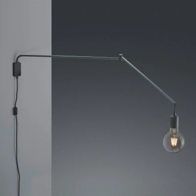 Abbildung von Trio Leuchten Wandleuchte Line 200200132, Metall Schwarz matt, exkl. 1x E27
