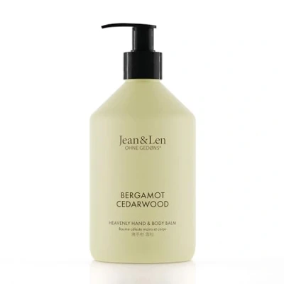 Abbildung von Jean &amp; Len Heavenly Hand Body Balm Bergamot Cedarwood, für ein duftendes Pflegeerlebnis, mit Bio Arganöl und Sheabutter, Hochwertige Flasche, ohne Parabene Silikone, 500 ml