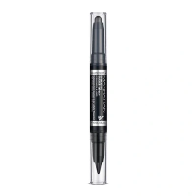 Abbildung von Manhattan Eyemazing Double Effect Eyeshadow &amp; Liner Schwarz 2 In 1 Lidschatten und Eyeliner Stift Farbe 001 The Black x 0,7 g 0,9