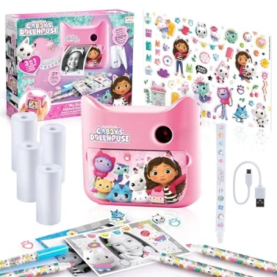 Abbildung von Canal Toys Photo Creator GAB 005 Gabby, 12 MP Sofortbildkamera für Kinder Instant Druck mit LCD Display, Kinderkamera und Fotodrucker in one Thermopapier, 1 Set, Rosa