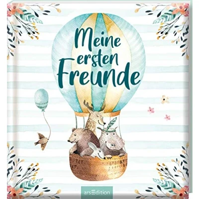 Abbildung von Meine ersten Freunde (Aquarell Optik): Freundebuch für Kita, Krippe, Kindergarten, Jungen und Mädchen ab 2 Jahren