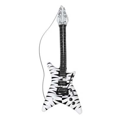Abbildung von W WIDMANN MILANO Party Fashion Aufblasbare Gitarre, Länge Circa 105 cm, Instrument, Luftgitarre, Mottoparty, Karneval