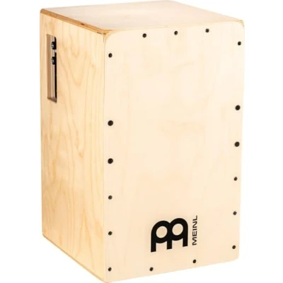 Abbildung von Meinl Percussion Pickup Snarecraft Cajon Große Trommelkiste mit Tonabnehmer, Snare und Bass Sound Schlagfläche Baltische Birke (PSC100NT)