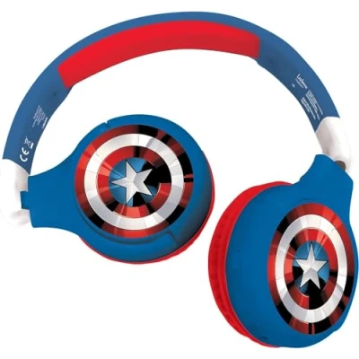 Abbildung von AVENGERS 2 in 1 Bluetooth Kopfhörer Bequemer und faltbarer kabelgebundener für Kinder mit Geräuscheinschränku