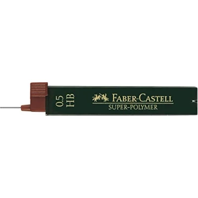 Abbildung von Faber Castell 120700 Feinmine Super Polymer, 0,7 mm, Härtegrad HB, 12 Stück