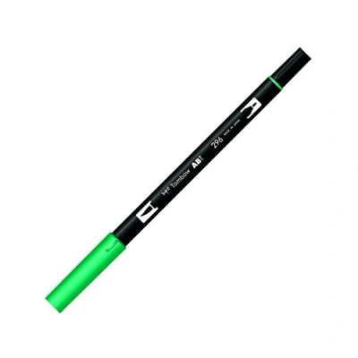 Abbildung von Tombow ABT 296 Fasermaler Dual Brush Pen mit zwei Spitzen, green, 1 Stück (1er Pack)