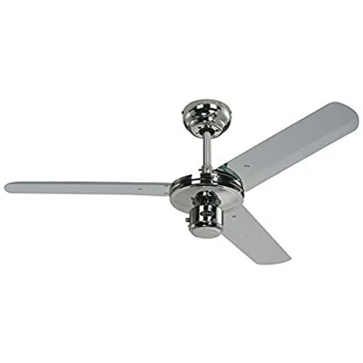 Abbildung von Westinghouse Lighting 7826340 Deckenventilator Industrial mit drei Flügeln in Chrom