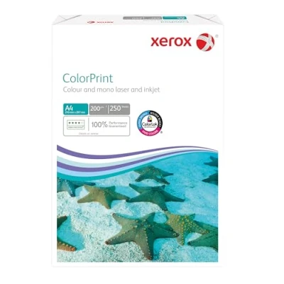 Abbildung von Xerox Colorprint Premium Farblaser Druckerpapier, weiß, 200g/m², A4, FSC Mix Credit, 1 Paket (250 Blatt), 003R95411