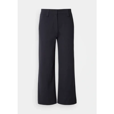 Abbildung von Marc O&#039;Polo Pants Medium RISE WIDE LEG Cropped Stoffhose, Damen, Größe: 32, Thunder blue