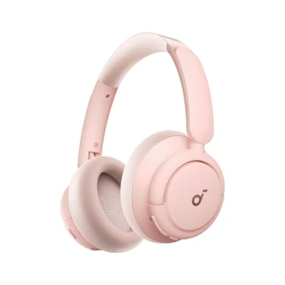 Abbildung von soundcore by Anker Q30 Bluetooth Kopfhörer, Hybrid Active Geräuschisolierung, Individuelle Modi, Hi Res Sound, EQ in App, 40h Akku, bequemer Halt, Verbindung von 2 Geräten (rosa)