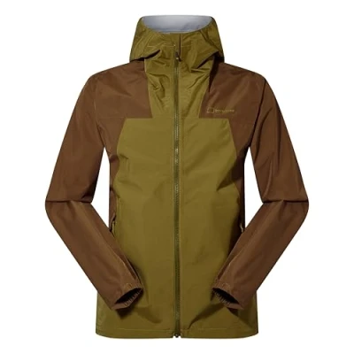 Abbildung von Berghaus Men&#039;s, Oak Moss Deluge Pro 3.0 Jacke für Herren, Bark, 48, S