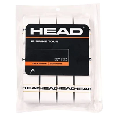 Abbildung von HEAD Unisex Adult 12 Prime Tour Tennis Griffband, Weiß, One Size
