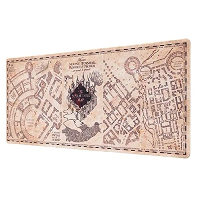 Abbildung von Grupo Erik XL Mauspad Harry Potter Fanartikel Karte des Rumtreibers Gaming Mousepad XXL rutschfeste Unterseite, Wasserabweisend und verstärkte Kanten