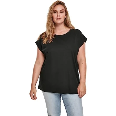 Abbildung von Urban Classics Extended Shoulder TEE Tshirt basic, Damen, Größe: 3XL, Black