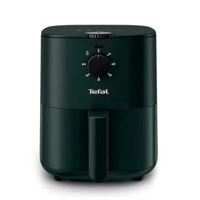 Abbildung von Tefal EY1303 Easy Fry Essential Heißluftfritteuse, 3,5 L Fassungsvermögen, energiesparend, einstellbare Temperaturkontrolle, Timer, Antihaftbeschichtung, kompakt, Forest