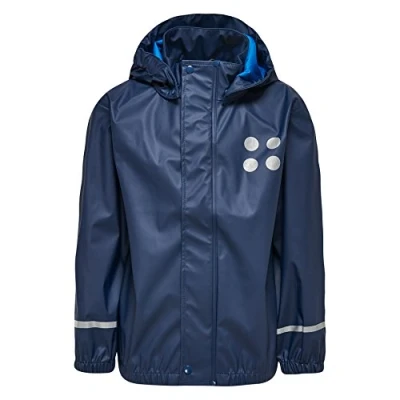Abbildung von LEGO kidswear Jonathan Unisex Regenjacke / wasserabweisende Jacke für Kinder, Größe: 134, Dark navy