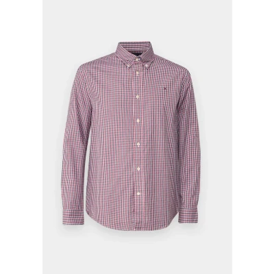 Abbildung von Tommy Hilfiger FLEX Gingham Shirt Hemd, Herren, Größe: Small, Regatta red