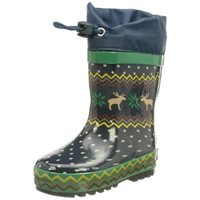 Abbildung von Playshoes Gummistiefel gefüttert Regenstiefel, Marine Norweger, 29 EU