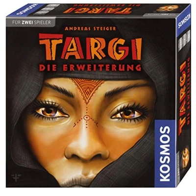 Abbildung von KOSMOS 692643 Targi Die Erweiterung, Mehr Spielmöglichkeiten für das Grundspiel, Spiele 2 Personen, Spiel Zwei, Brettspiel, Gesellschaftsspiel, Strategiespiel, Erweiterung zu