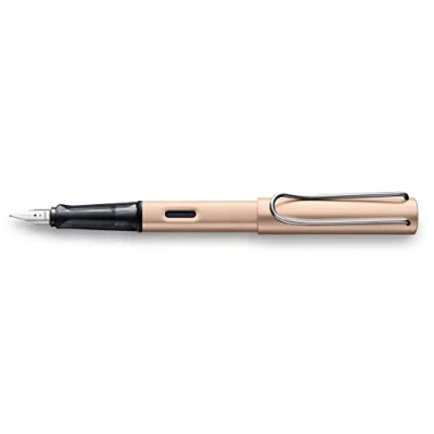 Abbildung von Lamy 1235652 AL star Füllhalter 50 Füller aus Aluminium in der Farbe Cosmic mit transparentem Griffstück und Stahlfeder Federstärke F