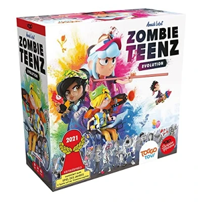 Abbildung von Le Scorpion Masqué, Zombie Teenz Evolution, Kinderspiel, Nominiert zum Spiel des Jahres 2021, 2 4 Spieler, Ab 8+ Jahren, 20+ Minuten, Deutsch, Mehrfarbig, Bunt