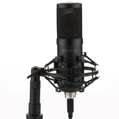 Abbildung von DOCKIN® MP1000 Podcast Mikrofon für PC &amp; Mac mit extralangem 3m USB Kabel, Streaming Dreibeinstativ Spinne Stimm Instrumentalaufnahmen, Newcomer Profis