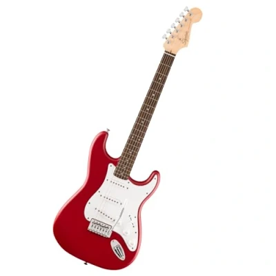 Abbildung von Squier by Fender Debut Collection™ Stratocaster® Electric Guitar, Laurel Fingerboard, White Pickguard, Dakota Red