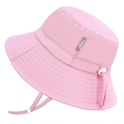 Abbildung von Jan &amp; Jul Mädchen Schnell trocknender Bucket Hat für Schwimmen, Faltbarer Strandhut Kleinkinder und Kinder (L: 2 5 Jahre, Pink Sorbet)