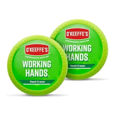 Abbildung von O&#039;Keeffe&#039;s Working Hands, 96g Tiegel 2 Pack Handcreme für extrem trockene, rissige Hände Erhöht sofort den Feuchtigkeitsgehalt, bildet eine Schutzschicht und verhindert Feuchtigkeitsverlust