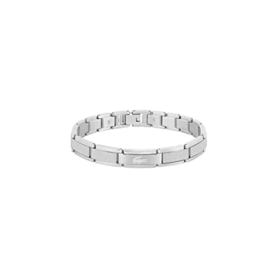 Abbildung von Lacoste Stencil Armband, Herren, Größe: One Size, Silber