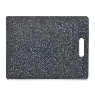 Abbildung von Zeller 26057 Schneidebrett Granitoptik, Kunststoff, ca. 36,5 x 27,5 0,8 cm, Anthrazit