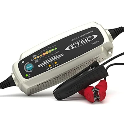 Abbildung von CTEK MXS 5.0 Test &amp; Charge, Batterieladegerät 12V, Batteriepfleger, Ladegerät Auto Und LKW Ladegerät, Testet Batterie Lichtmaschine, Entsulfatierungsprogramm Rekonditionierungsmodus