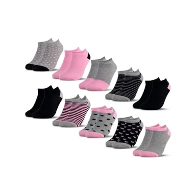 Abbildung von Occulto Jungen &amp; Mädchen Sneaker Socken 10er Pack (Modell: Mikl) Pink 23 26