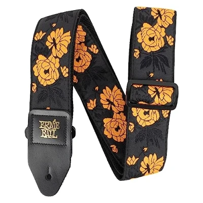 Abbildung von Ernie Ball Tangerine Rose Jacquard Gitarrengurt